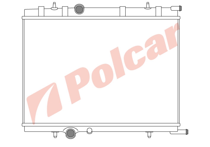 232808-3 XSARA 00- PEUGEOT307 01- РАДИАТОР  554Х380 1.92.0 M +-C PE2249