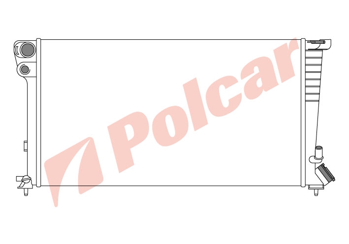 235008-8 BERLINGOPARTNER 10.98-10.02 РАДИАТОР 670X361  1.8D;1.9D M+-C CN2153