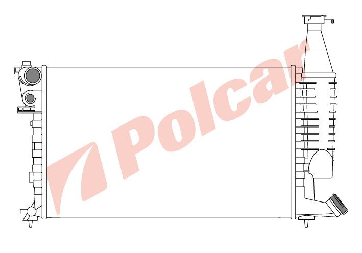 235008-9 BERLINGOPART 10.98-10.02 РАДИАТОР 608X377  1.4;1.6;1.8 M+-C  CN2168