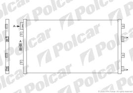 2411K8C1 CH SEBRING01STRATUS 00-05-РАДИАТОР КОНДИЦИОНЕРА 730(670)х390х19 AC+