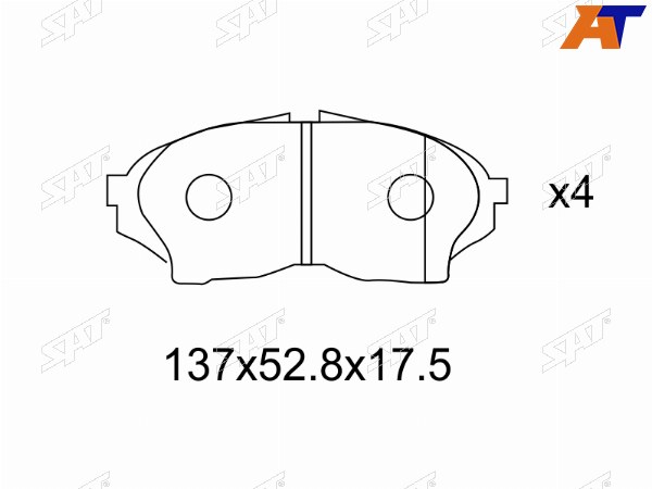 Колодки тормозные перед TOYOTA CHASERCRESTA GX100
