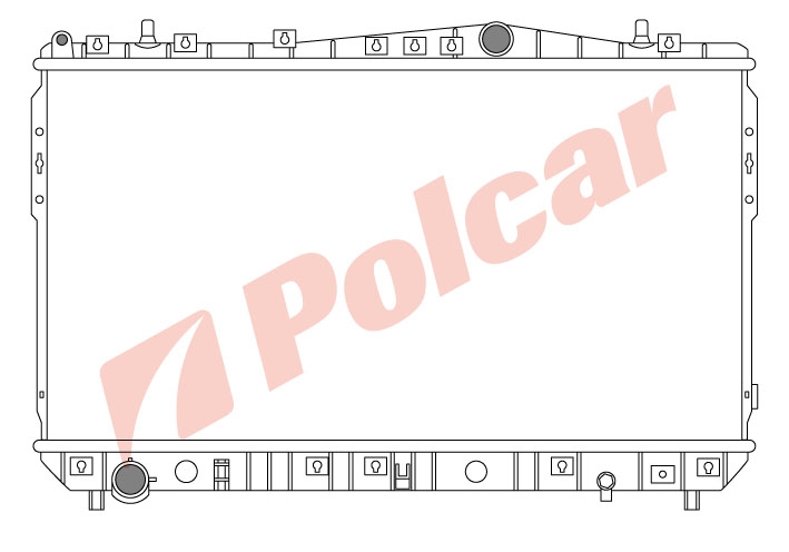 250508-1 LACETTI HBSDN РАДИАТОР 700X372 1.41.61.8 M +-C DW2073