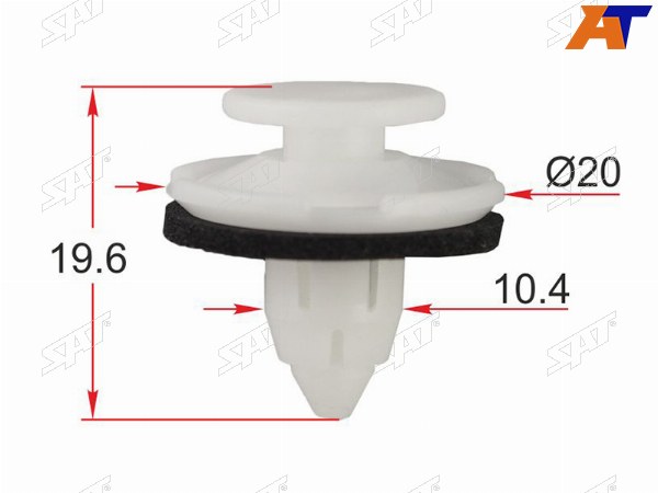 Клипса обшивки двери HONDA (1 шт.)