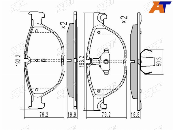 Колодки тормозные перед BMW 5 F07F10F116 F06F12F137 F01F02