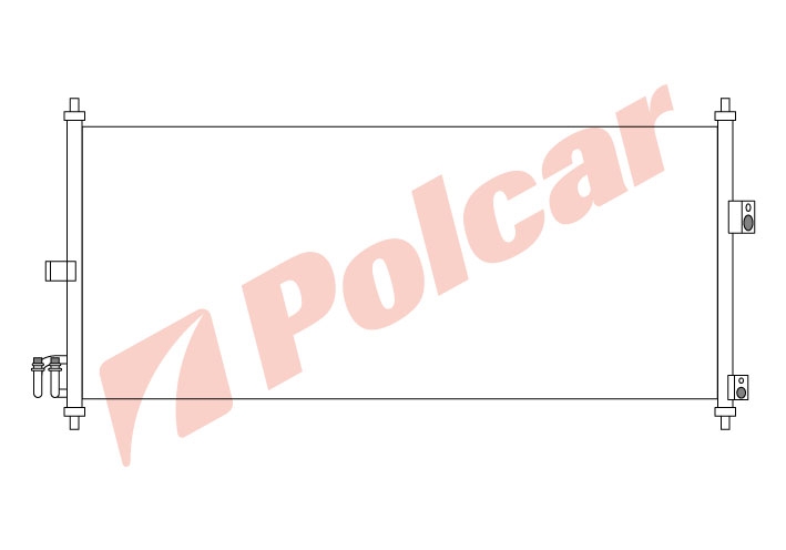 2733K8C1 PRIMERA 02-ALMERA 00- РАДИАТОР КОНДИЦИОНЕРА