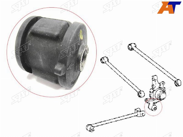 Сайлентблок RR продольной тяги TOYOTA CAMRYVISTA 90-GRACIAQUALISCOROLLACORONA -92HARRIER -03