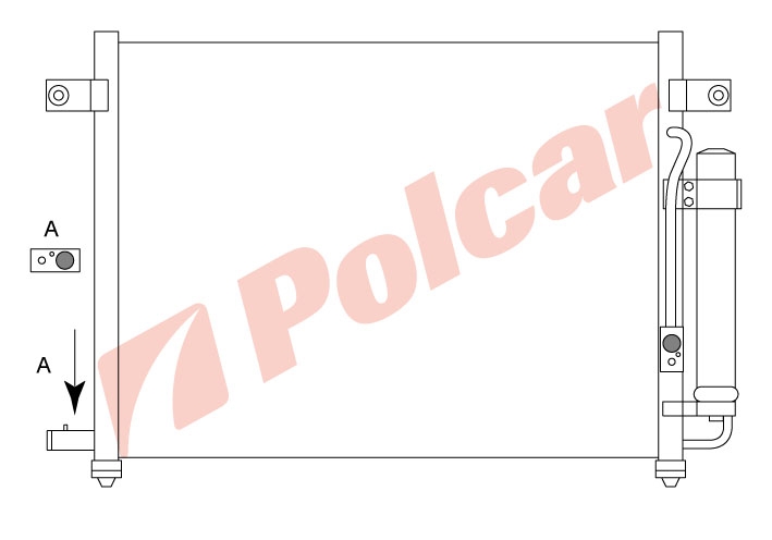 2905K8C1 AVEO 04- РАДИАТОР КОНДИЦИОНЕРА МЕХАНИЧЕСКАЯ КОРОБКА