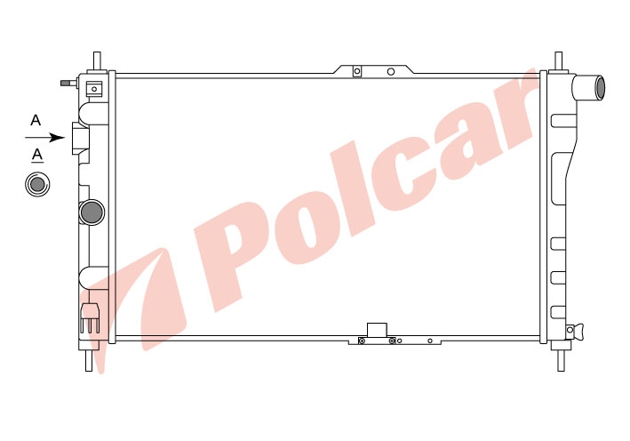 291008A1 NEXIA 1.5  РАДИАТОР 635Х385 М (NISSENS 61651А)  DW2001