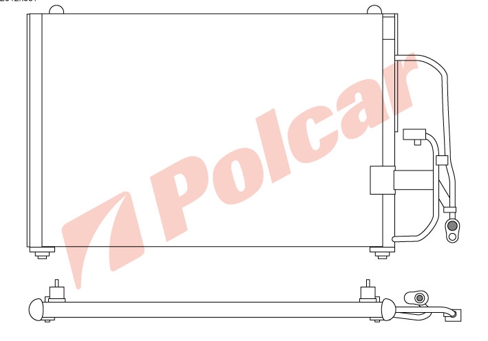 2912K8C1 LANOS РАДИАТОР КОНДИЦИОНЕРА      DW5012
