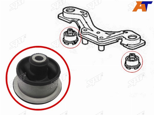 Сайлентблок заднего дифференциала HONDA AIRWAVE  CIVIC  CR-V  EDIX  HR-V  FIT  ORTHIA  SM-X