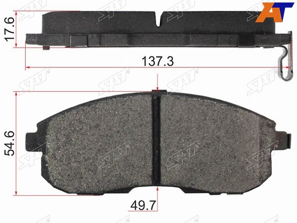 Колодки тормозные перед NISSAN TEANA 32&nbsp;&nbsp;VQ25JUKE F15 MR16DD