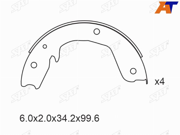 Колодки тормозные зад MITSUBISHI PAJERO V6WV7WV8WV9W