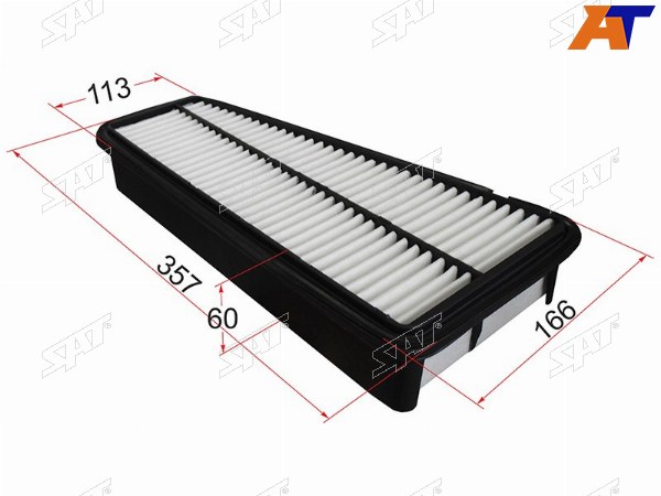 Фильтр воздушный TOYOTA 4RUNNER 02-09LAND CRUISER 200 09-LAND CRUISER PRADO 120 03-10 1GRFE