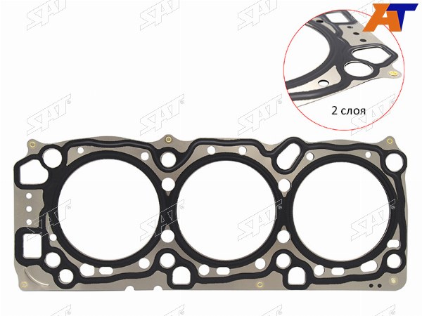 Прокладка ГБЦ MITSUBISHI DELICAPAJEROMONTERO 6G72 3.0 00- RH=LH (металл)