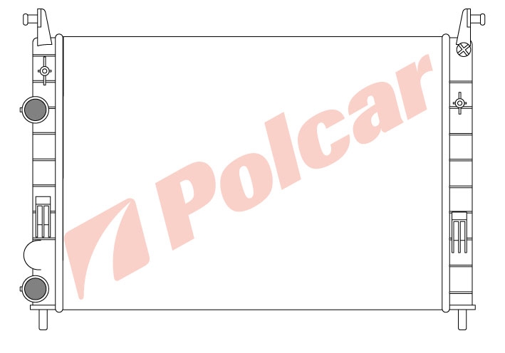 300608-2 PALIOALBEA 01- 1,2;1,6 РАДИАТОР 522X378 М