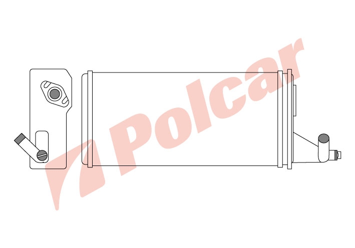 3050N8-1 РАДИАТОР ПЕЧКИ 300 x 157 x 42 mm