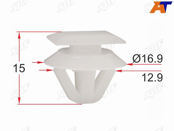 Клипса молдинга кузова MAZDA (1 шт.)