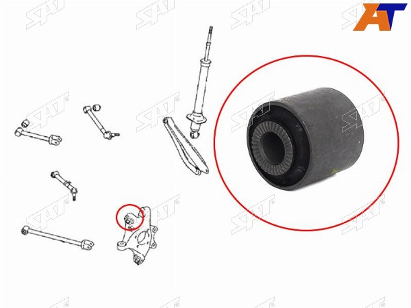 Сайлентблок задней цапфы TOYOTA MARK X 04CROWN 08-12CROWN MAJESTA 09-LEXUS GS303543