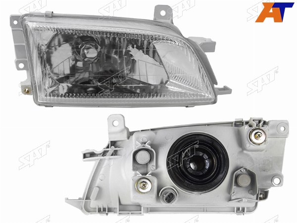 Фара TOYOTA CALDINA 96-02 RH верт. крепление хрусталь