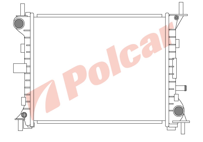 320108-1 FOCUS 0898-  1416 РАДИАТОР 450X351 M -C   FD2263