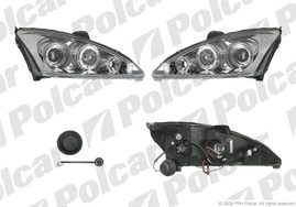 320109EE FOCUS 98-01 ФАРЫ АНГ.ГЛАЗКИ+ЛИНЗА ХРОМ КОМПЛЕКТ