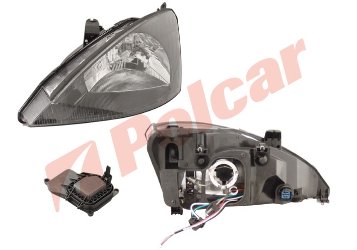 3201102E FOCUS 98-02  ФАРА ПРАВАЯ БЕЗ ПОВОРОТНИКА ЧЕРНАЯ