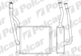 3201N8-1 FOCUS 0898-  РАДИАТОР ОТОПИТЕЛЯ 195X180X40