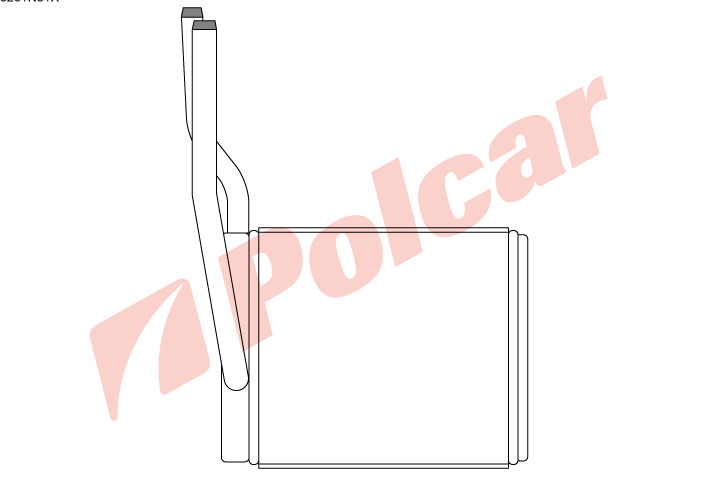 3201N81X FOCUS 0898-  РАДИАТОР ОТОПИТЕЛЯ 195X180X40