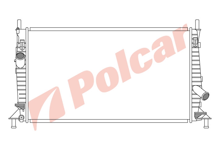 320208-1 FOCUS IIMAZDA3VOLVO S40  РАДИАТОР БЕНЗИН МA +-C  FD2369