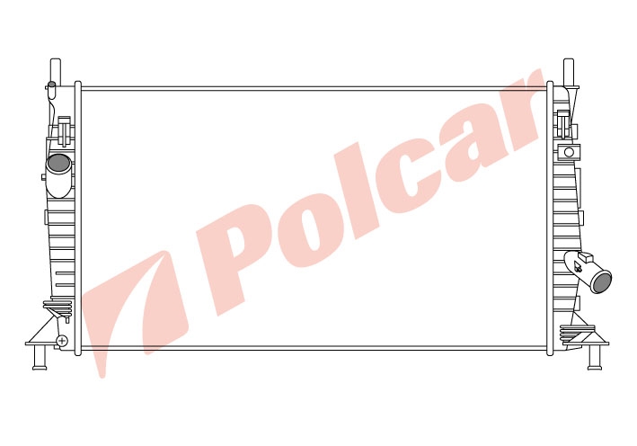 320208-2 FOCUS IIMAZDA3VOLVO S40  РАДИАТОР БЕНЗИН МA +-C
