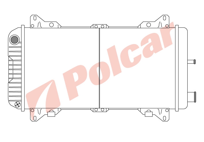 320308-3 РАДИАТОР ОСНОВНОЙ 598 x 310 x 33 mm