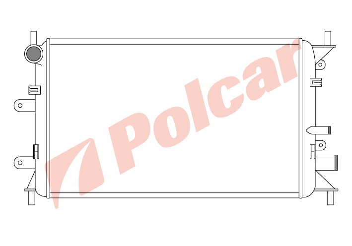 320608A1 РАДИАТОР ОСНОВНОЙ 500 x 320 x 33 mm 1.4 CFi1.6 EFi МЕХ.