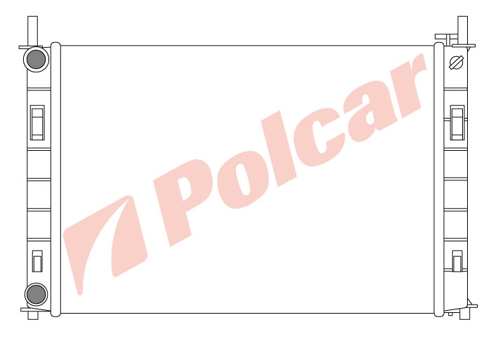 321208-3 FIESTA 02-05 РАДИАТОР 500X350X24  1.4TDCI M+-C FD2326
