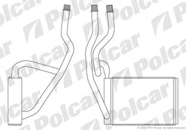 3212N8-1 FIESTA 02-05FUSION 02-05 РАДИАТОР ОТОПИТЕЛЯ 195X153X42