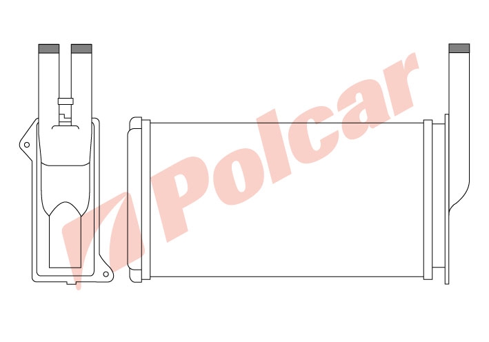 3214N8-1 SIERRASCORPIOESCORT РАДИАТОР ПЕЧКИ  249X138X42