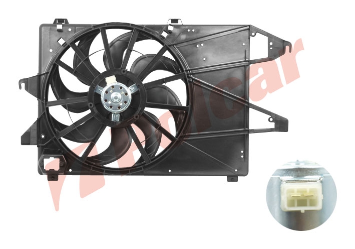 321623W2 MONDEO 93-00 ВЕНТИЛЯТОР+ДИФФУЗОР+МОТОР В СБОРЕ (1.6 i 16V)