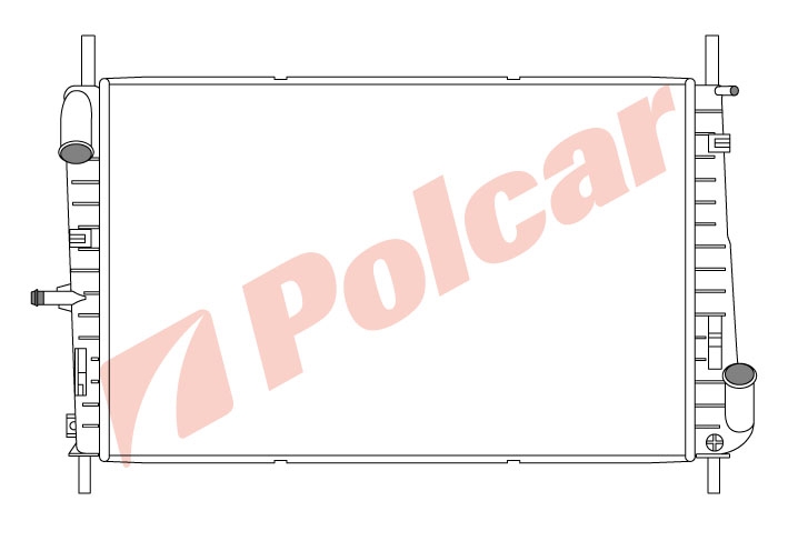 321808-3 MONDEO 00-  РАДИАТОР 2.0 TDDI  621 x 389 x 26