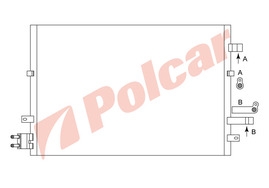 3218K8C3 MONDEO 01- РАДИАТОР КОНДИЦИОНЕРА  670 x 451 x 16 A