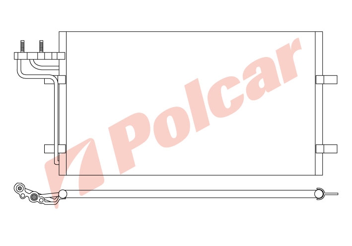 3235K8C1 FD FOCUSC-MAX 05- РАДИАТОР КОНДИЦИОНЕРА