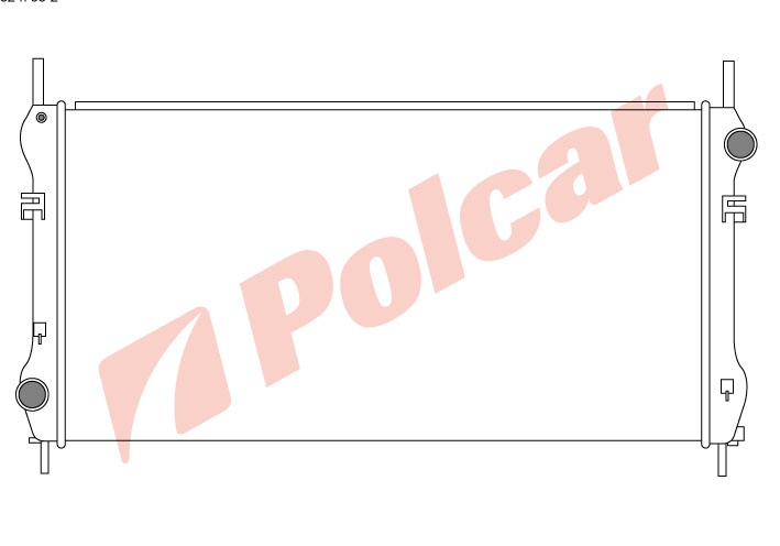 324708-2 TRANSIT 2001- РАДИАТОР 24D +-C  770x400   FD2318