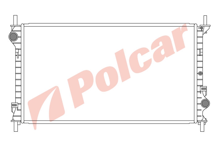 325608-2 TRANSIT TOURNEO CONNECT 02- РАДИАТОР ОСНОВНОЙ 703 x 388 x 26 mm