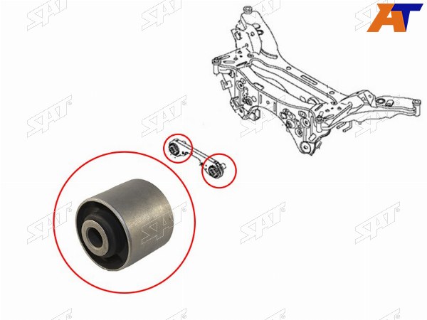 Сайлентблок подушки дифференциала NISSAN JUKE 10-ADEXPERT 06-QASHQAI 07-13MURANO 07-14SERENA 05