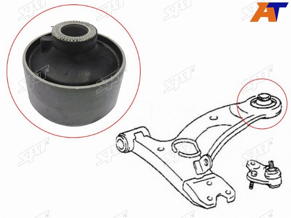 Сайлентблок RR (вертик) переднего нижнего рычага TOYOTA OPAPRIUSRAV4VISTAARDE0 98-05