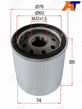 Фильтр масляный PEUGEOT BOXER 06-CITROEN JUMPER 06-