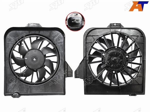 Диффузор радиатора в сборе CHRYSLER VOYAGERDODGE  CARAVAN 99-07