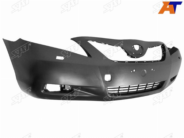 Бампер передний Toyota Camry (XV40) 06-09  Camry USA 06-08 (Под омыватели фар Под ПТФ)
