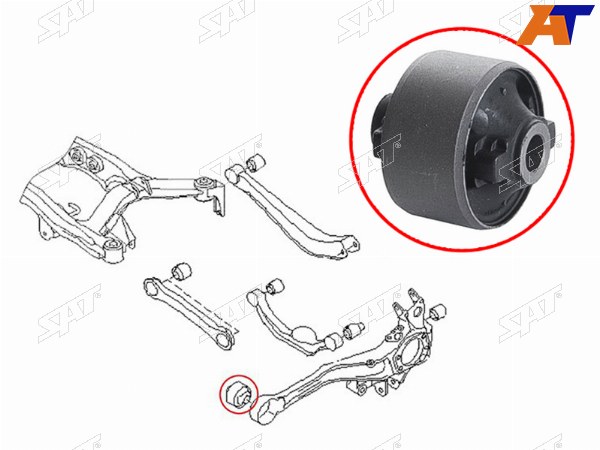 Сайлентблок задней цапфы SUBARU LEGACY  1999-2009