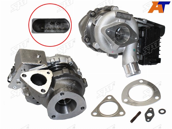 Турбина FORD RANGERTRANSIT 2,2 TDCI Duratorq 155 л.с. 06- (EURO5)