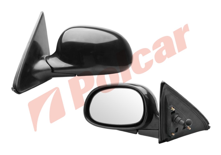 3808521M CIVIC HBCOUPE 92-95 ЗЕРКАЛО R МЕХ.,ЧЕРНОЕПОД ПОКРАСКУ, ВЫПУКЛОЕ