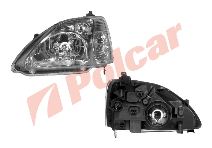 3825102E CIVIC 01- ФАРА ПРАВАЯ ЭЛЕКТРИКА С МОТОРОМ  TYC 20-6251-05-2B